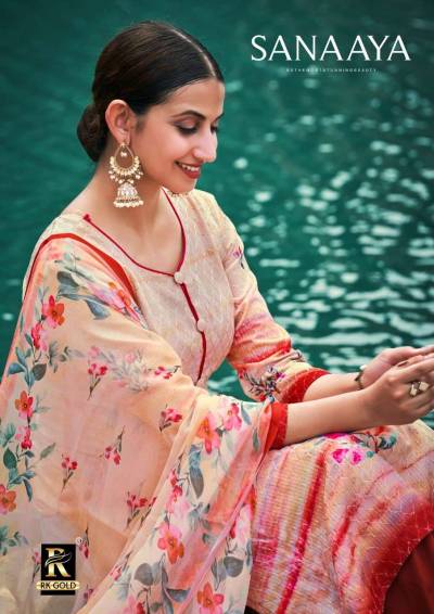 Sanaaya By RK Gold Attractive Summer Wear Cotton Salwar Kameez Collection